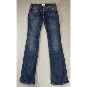 Hudson Jeans Women 27 x 34 Blue Signature Bootcut Low Rise soft lightweight